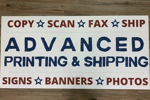 On site banner printing: indoor and outdoor banners, while you wait!