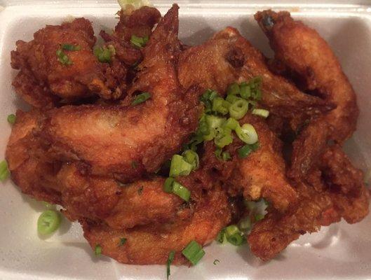 Large order of fried chicken wings... $7.50