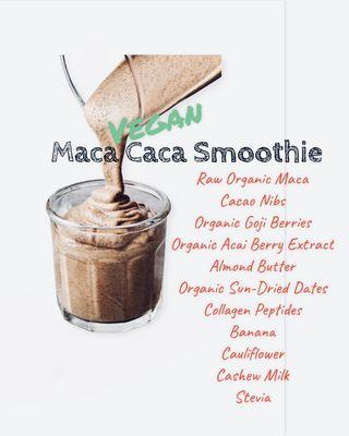 [Vegan Superfood Smoothie Series lI] Maca Cacao Smoothie (24 oz) $18