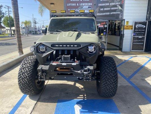 Lift kit & new tires.