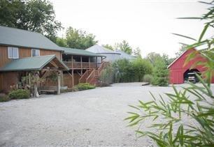 Elk Ridge Ranch Main Lodge with recreation area banquet hall and theater silo gym.