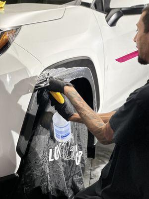 Paint protection film application