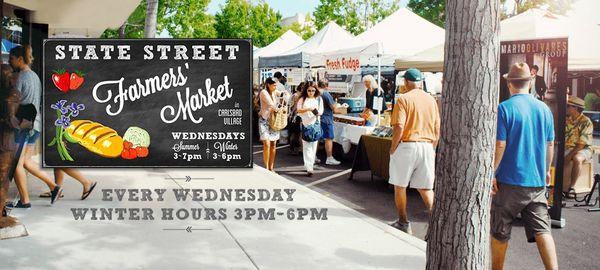 I can't wait to hit the Carlsbad Farmers' Market.  I hear it's one of the best in the area.  Love fresh fruit & veggies!