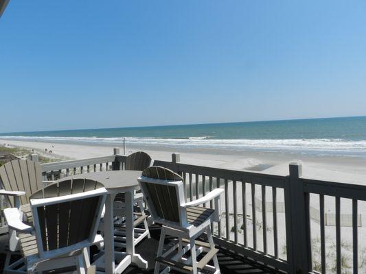 Oceanfront view from Sea Cloisters II 301B, 3 bedroom, 2 bath condo