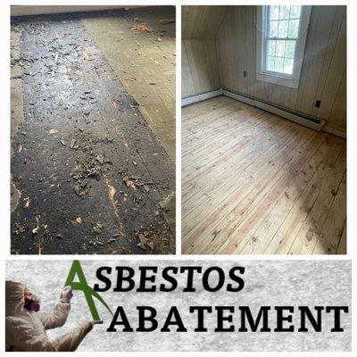 Asbestos flooring removal services.