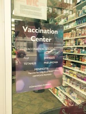 Pharmacy and vaccination services