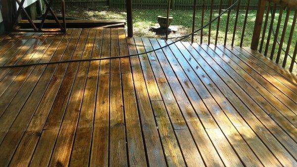 Deck Pressure Washed