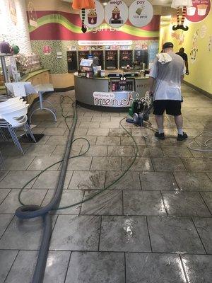 Tile and grout cleaning