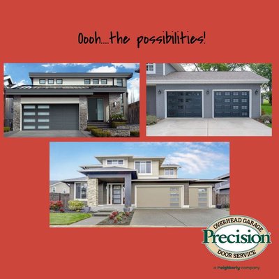 Check out these garage door window options!