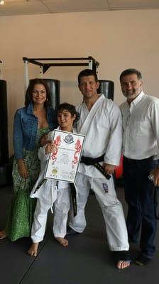 One of our students just became a Black Belt Warrior!