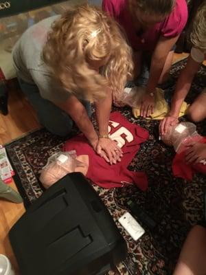 Adult CPR and child CPR