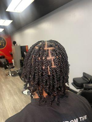 Natural 2 strand twists