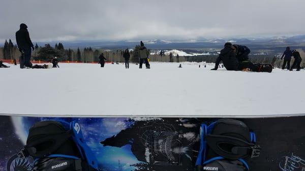 Snowboarding in the beautiful snowbowl!