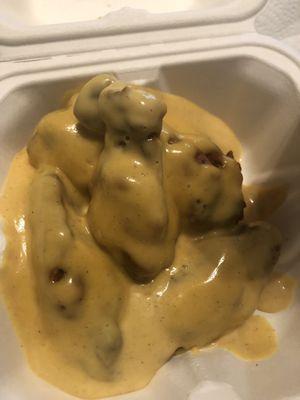 This slop is supposed to be honey mustard wings