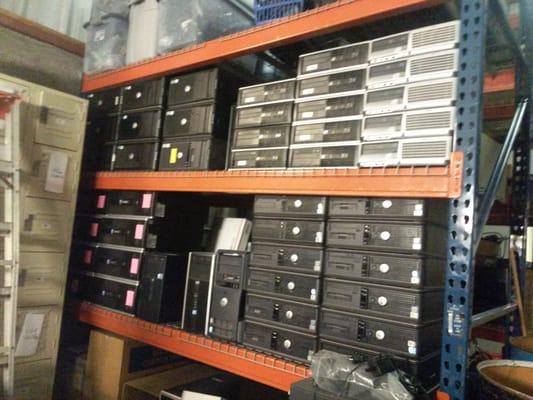 Refurbished computers ready for sale