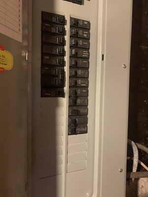 Another electrician had to finish it correct