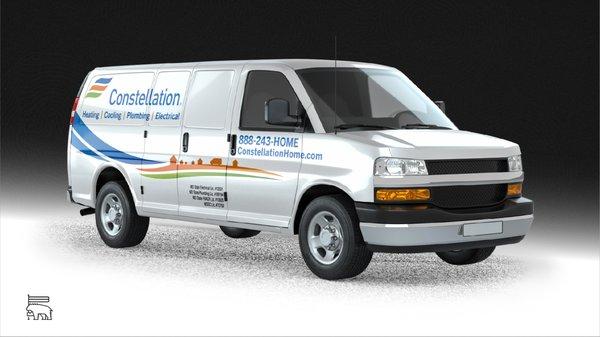 Constellation Van Lettering