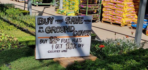 Buy More Save More on All Ground Cover