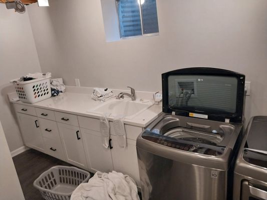 Laundry room installed