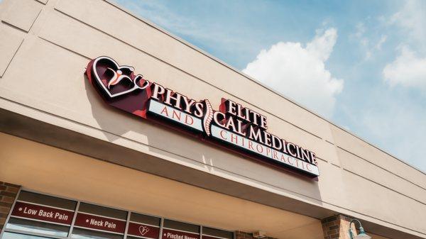 Elite Physical Medicine storefront clinic in Hebron, KY