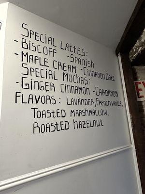 IG: eatswithnc Special Lattes Menu