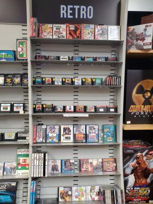 Retro Games section