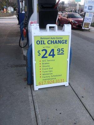 Good price oil change