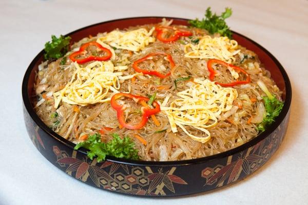 Japchea - Stir Fried Clear Noodle with beef & vegetables