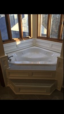 Corner Tub Remodel & Enclosure finishing