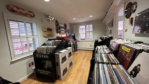 Maybe the biggest hip-hop section in Boston? And music from all over the world