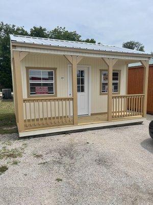 16x16 Side Porch Cabin