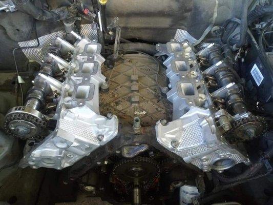 Customer had a dropped valve seat, had to get the heads machined. Good ol' .7 problems.