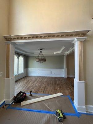 Entryway specialty molding