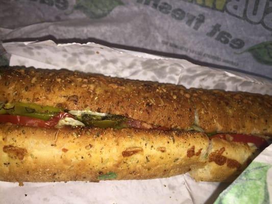 Steak and Cheese on Italian Herbs and Cheese (footlong)