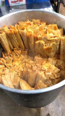 Hot Tamales steamed to perfection