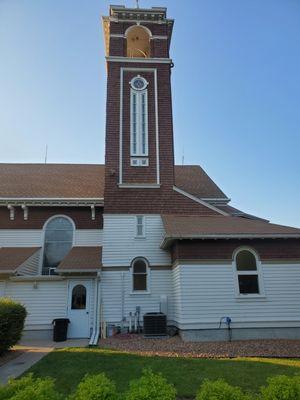 Finished the maintenance on the bell tower, built in 1925 and on the U.S. Department of the Interior National Register of Historic Places.