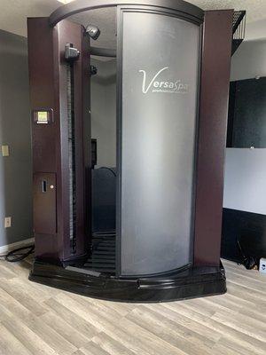 Versa spa spray tan booth.  Level 1- $25 Level 2- $27 Level 3- $30