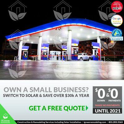 Own a Business in Dallas, TX? Go with Solar & Save over $40k/Year - iGreen Remodeling: 855.203.3163 - igreenremodeling.com - FREE Quotes