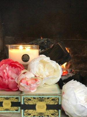 Peony flowers, cucumber & firewood. Like falling in love for the first time. "archetype rising"