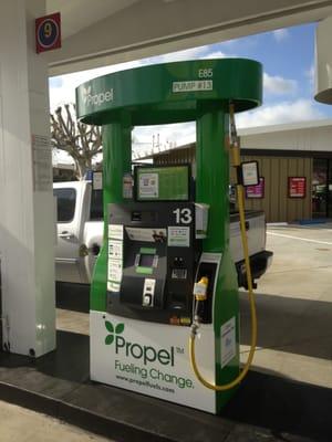 The Propel Clean Fuel Point at G&M's Goldenwest St location offers Flex Fuel E85 ethanol fuel.