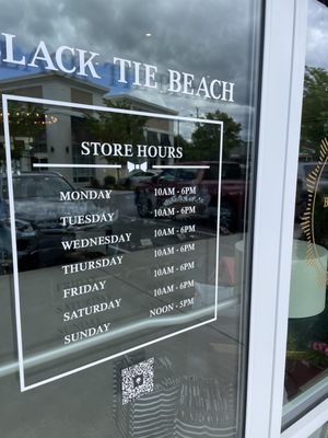 Store hours