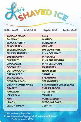 42 Flavors + 10 Sugar-Free!