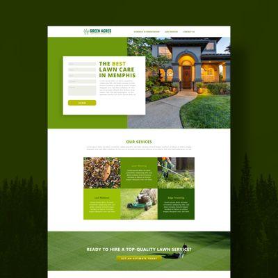 Simple, clean, modern web design in Memphis