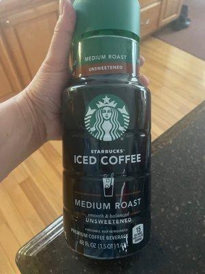 Large selection of iced coffee