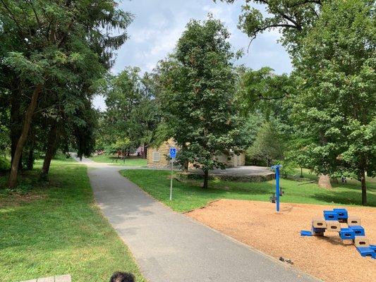 Center play structures for older children.