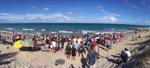 Beach baptism