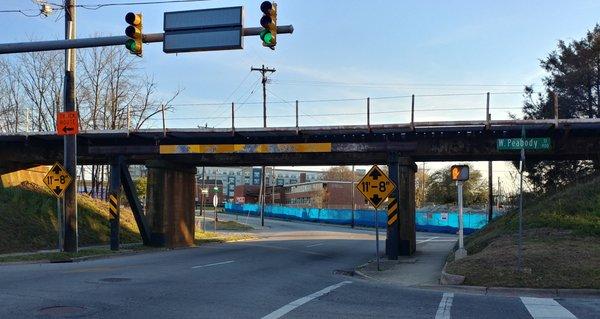 The famous Can Opener Bridge in Durham NC