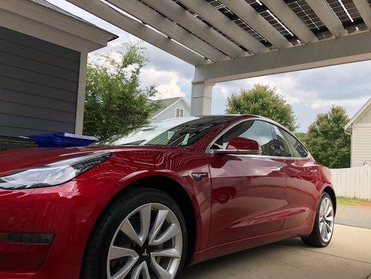 Tesla Model 3 full ppf with SunTek Ultra.