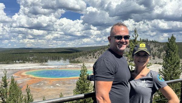 Prism pool at Yellowstone National Park.