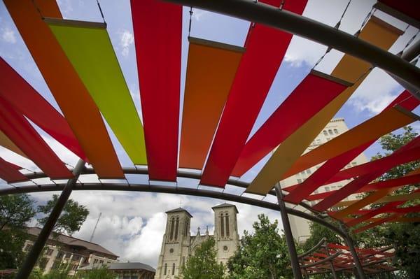 Main Plaza Fabric Shade Structures